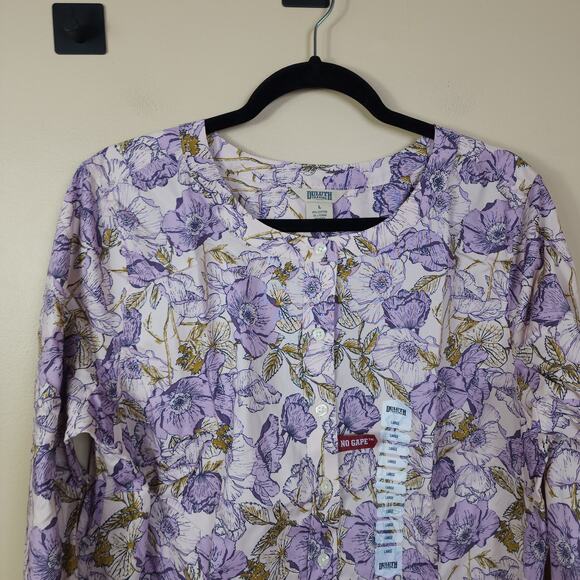 Duluth Wrinklefighter Tunic in Pink Floral Size L - Picture 2 of 9